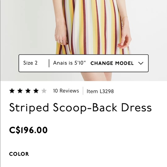 ⭐️HP⭐️ Madewell Striped Scoop Back Dress - Picture 16 of 17